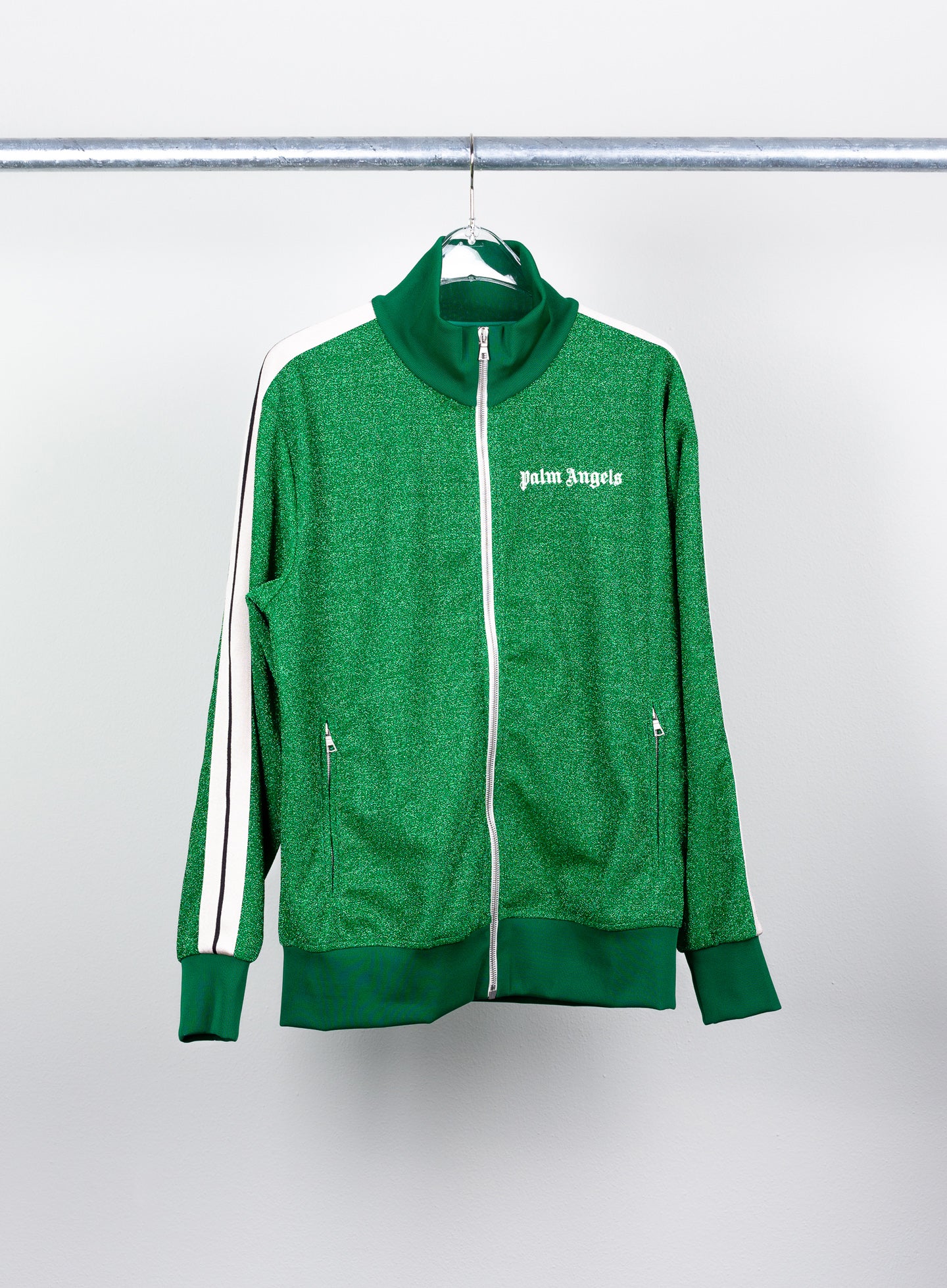 PALM ANGELS LUREX TRACK JACKET