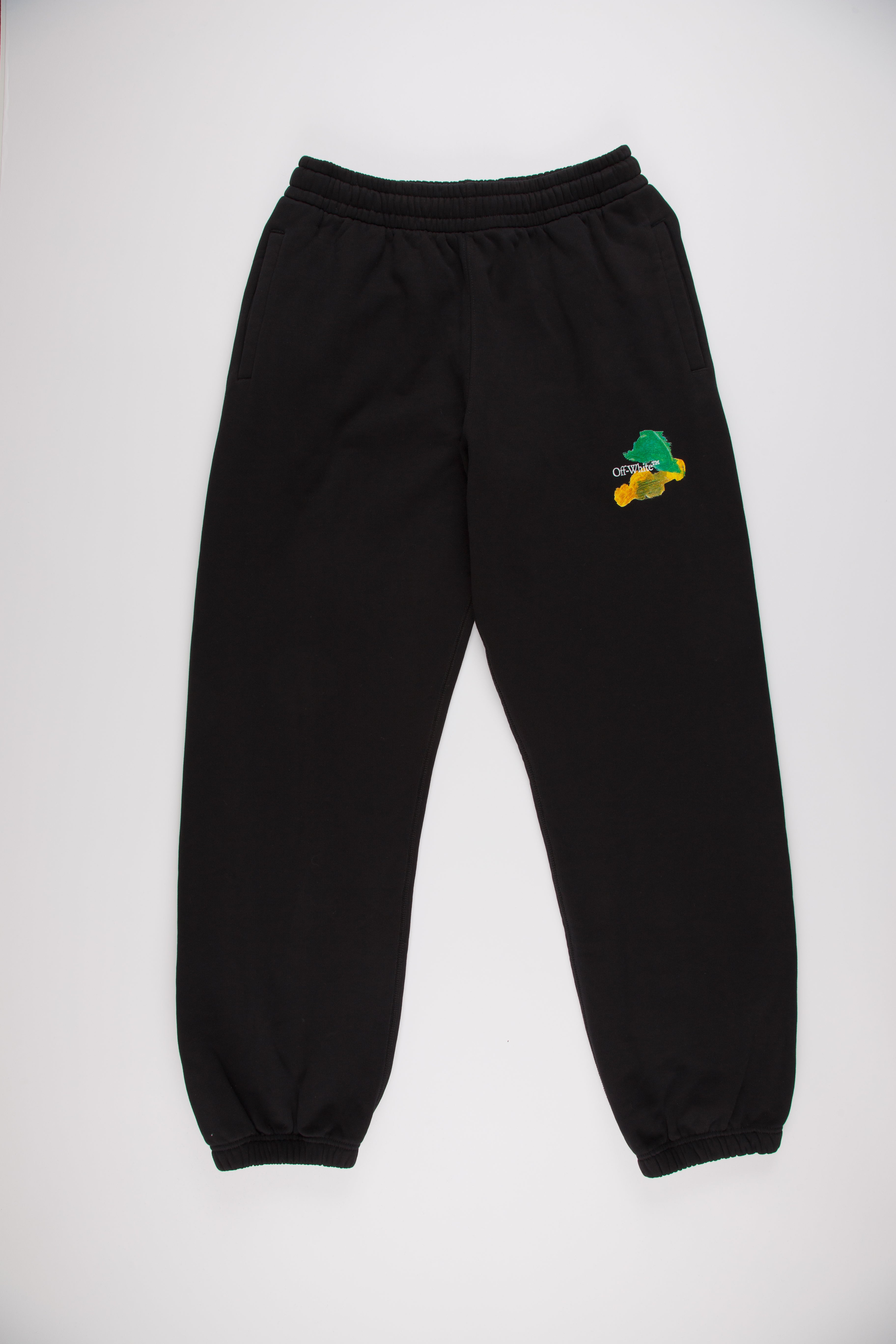 Off-White Brush Arr Slim Black Multicolour Sweatpants